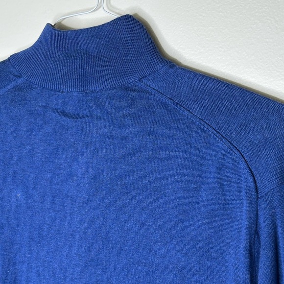 NWT New Jos. A. Bank Men’s XL Traveler 100% Pima Cotton Quarter Zip Sweater - Picture 7 of 8